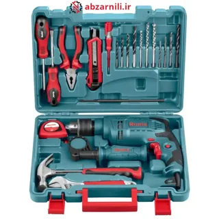 کیت دریل 13 میلی متری چکشی 650 وات رونیکس مدل RS-0001