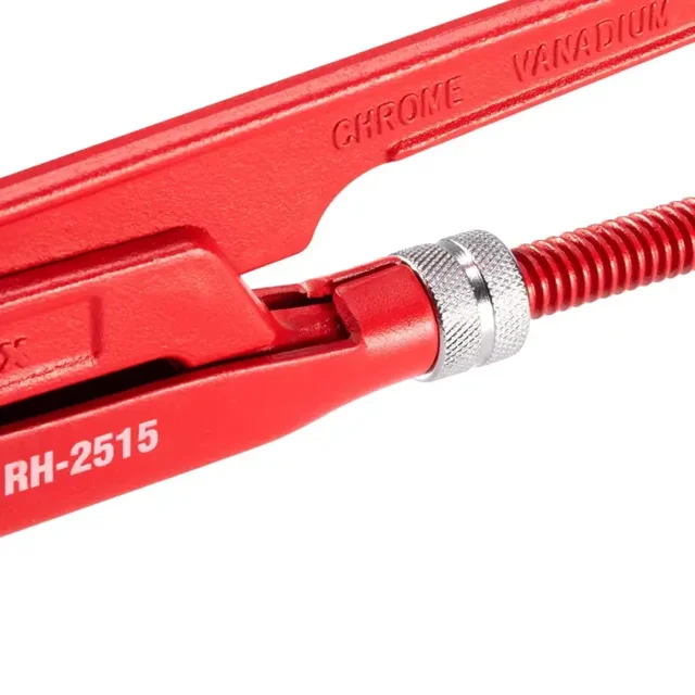 نمای نزدیک از آچار شلاقی (لوله گیر) دو دسته سایز 1.5 اینچ رونیکس مدل RH-2515